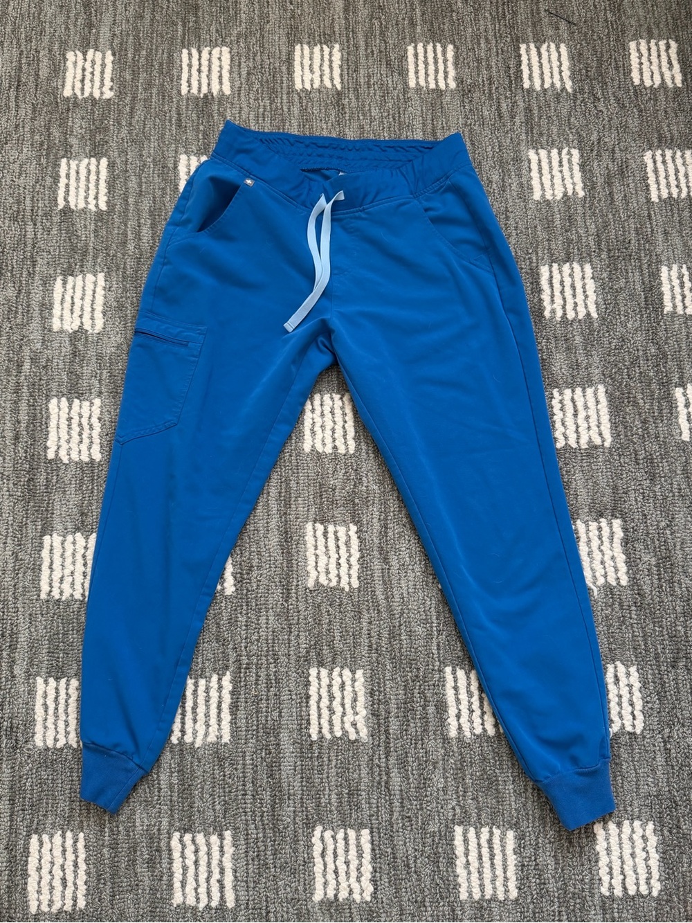 Women’s Figs Royal Blue Elastic-Waist Jogger Pants